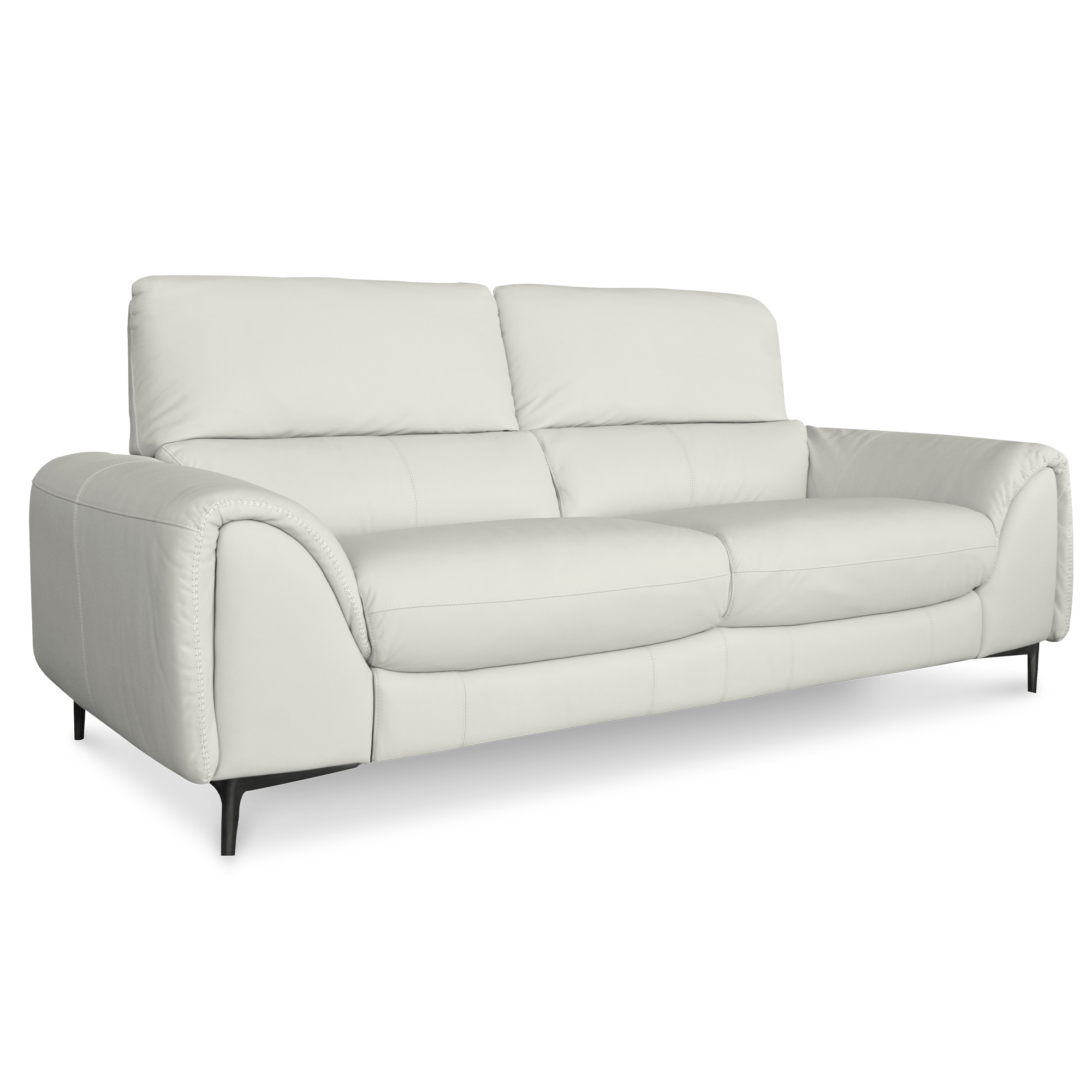 Qifa QIFA FROST LEATHER STATIONARY SOFA - Mobler