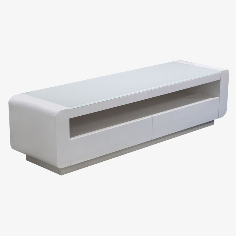 Modern White TV Stand | Bruno | Mobler Furniture Edmonton